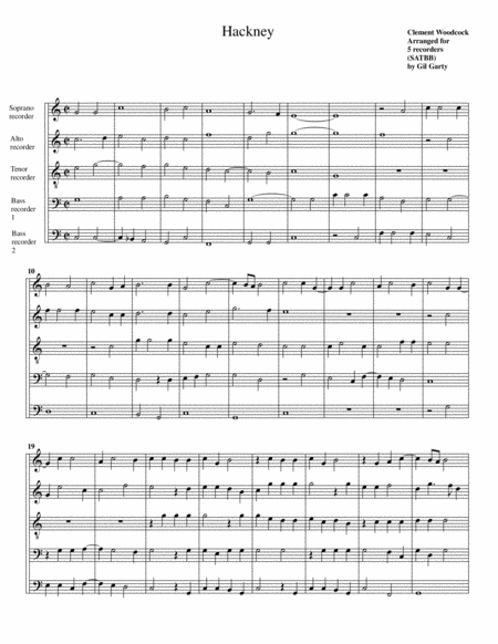 Hackney (arrangement for recorders)