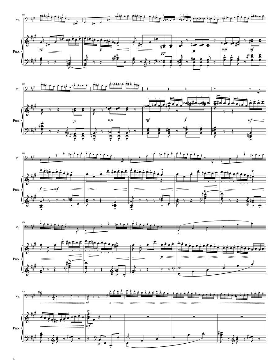 Symphony #5 - Valse (3rd movement) Chamber Music scores gallery preview page 4