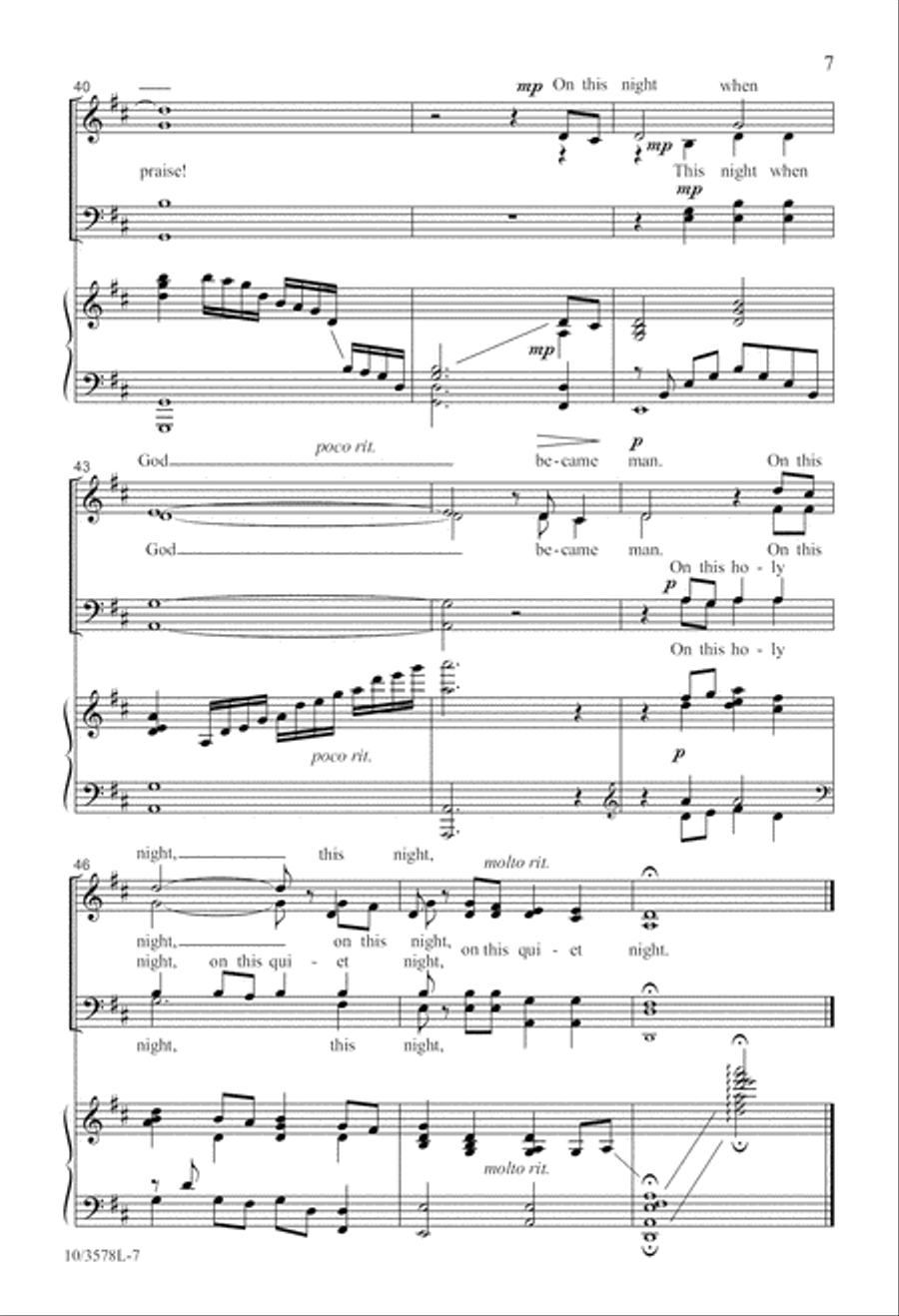 On This Quiet Night On This Quiet Night 4-Part scores gallery preview page 7
