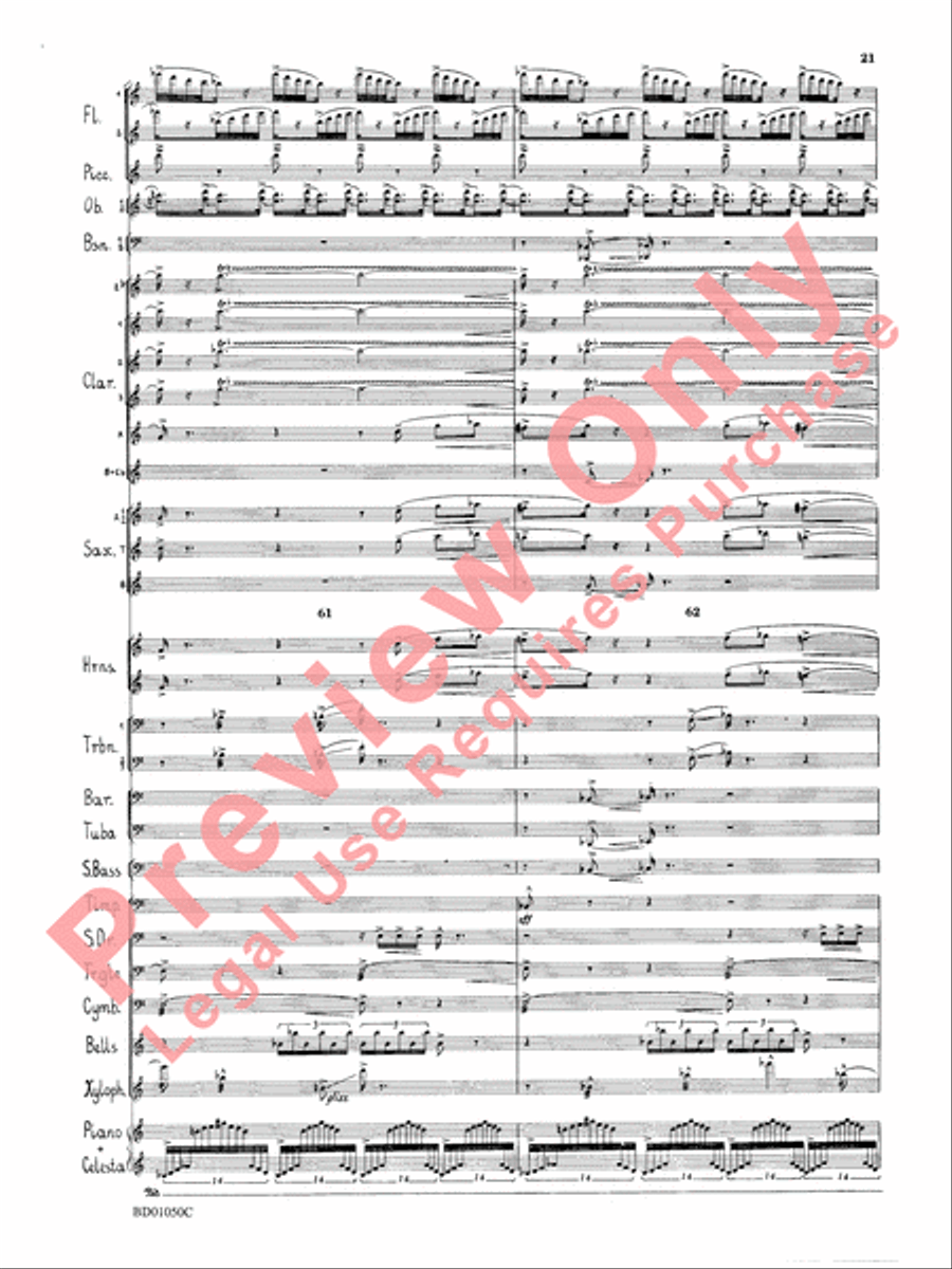 Trittico Concert Band scores gallery preview page 24
