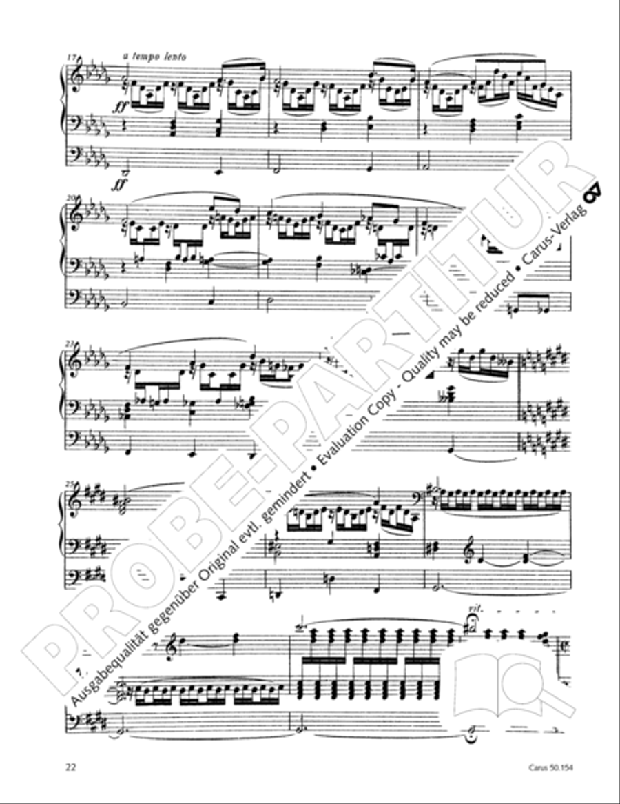 Organ Sonata No. 12 in D flat major Organ Solo scores gallery preview page 23