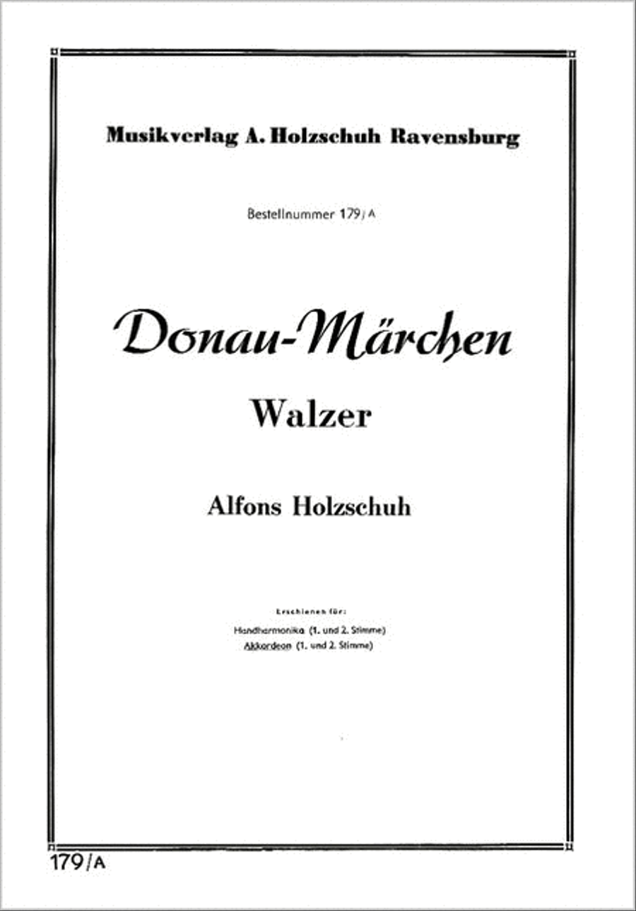Donau-Märchen Donau-Märchen Accordion scores gallery preview page 1