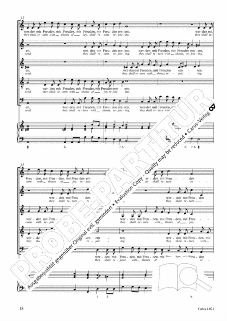 Schein: Israelsbrunnlein. Fontana d'Israel. Complete edition Choir scores gallery preview page 25