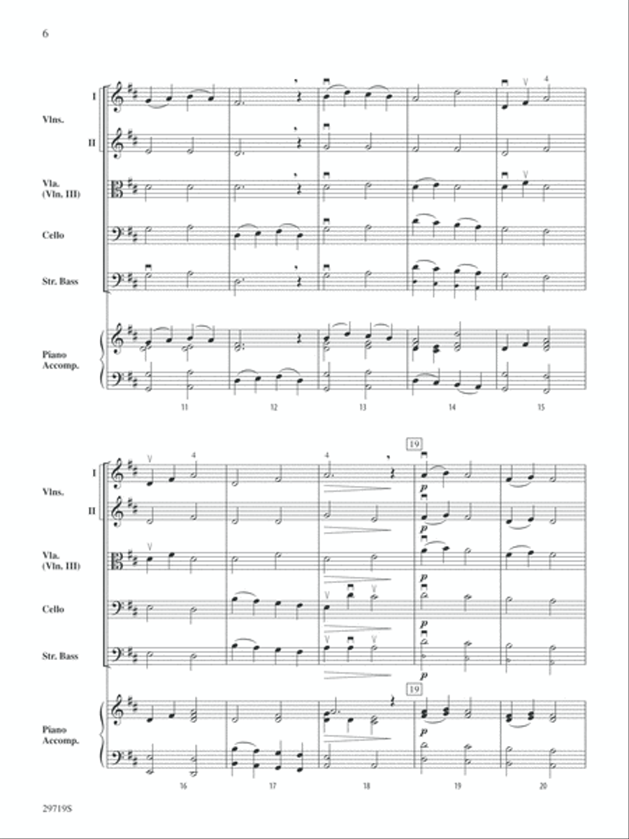 Miniature Symphony: Score String Orchestra scores gallery preview page 6