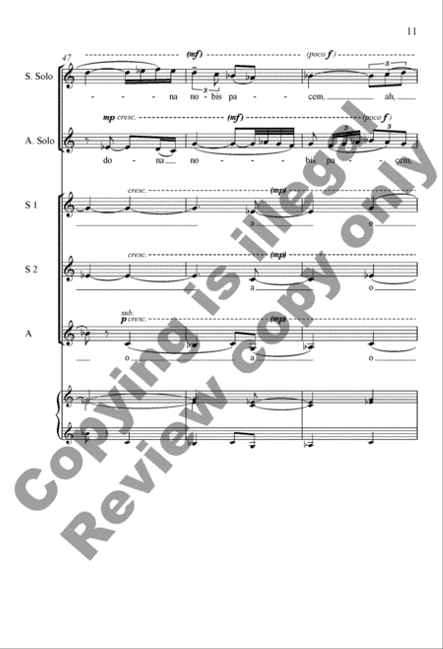 Dona nobis pacem SSA scores gallery preview page 30