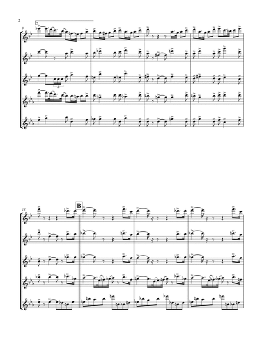 Coronation March (Db) (Saxophone Quintet - 3 Altos, 2 Tenors)