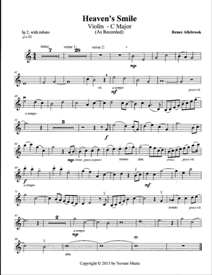Heaven's Smile Small Ensemble scores gallery preview page 4