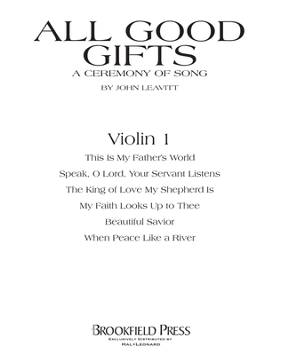 Book cover for All Good Gifts - Violin 1