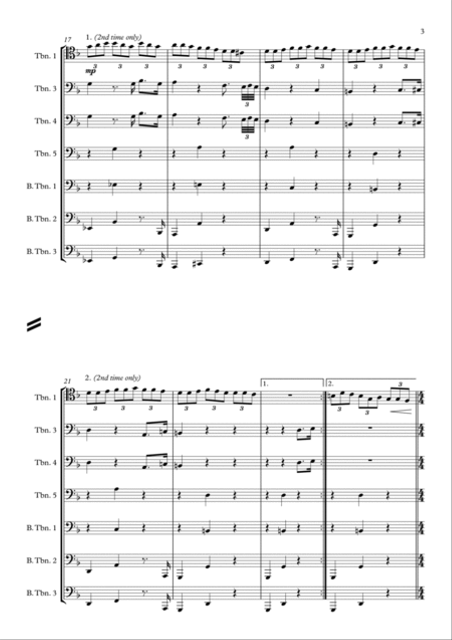 Jack Sparrow Jack Sparrow Trombone Solo scores gallery preview page 5
