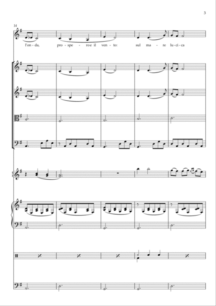 Santa Lucia Santa Lucia Large Ensemble scores gallery preview page 3