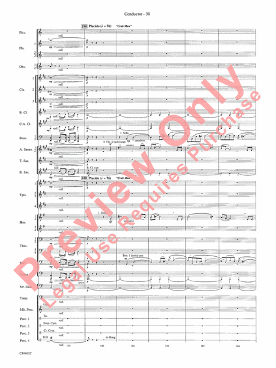 Porgy and Bess Concert Band scores gallery preview page 32
