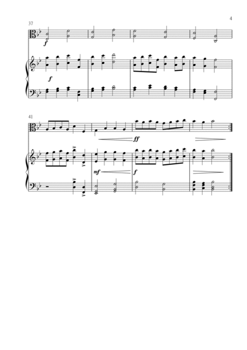 Christ the Lord Is Risen Today (Jesus Christ is Risen Today) for Viola and Piano in Bb major. Interm image number null