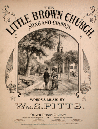 Book cover for The Little Brown Church. Song and Chorus