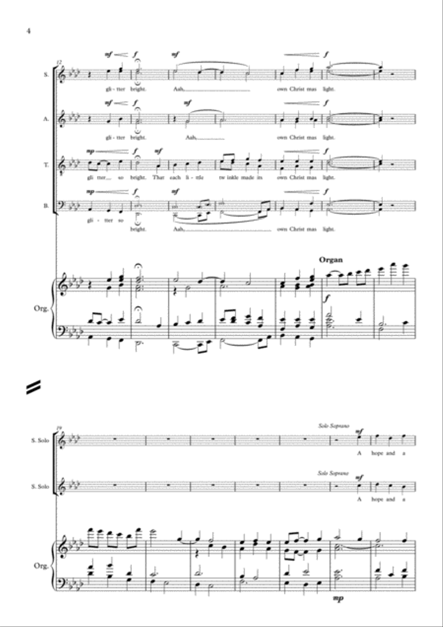 A White Christmas - Organ Score 4-Part scores gallery preview page 4