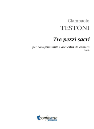 Giampaolo Testoni: TRE PEZZI SACRI (ES 1038) - Score Only