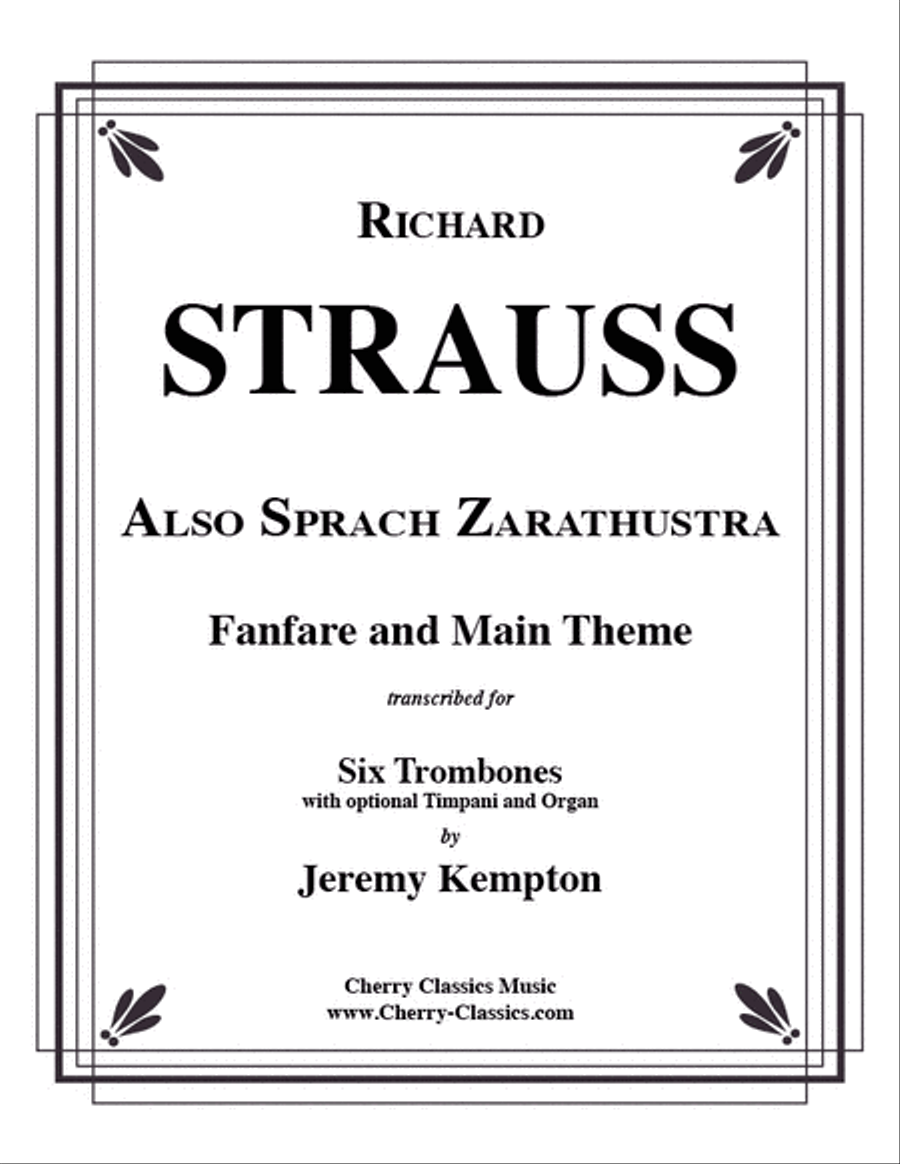 Also Sprach Zarathustra Fanfare & Main Theme Trombone scores gallery preview page 1