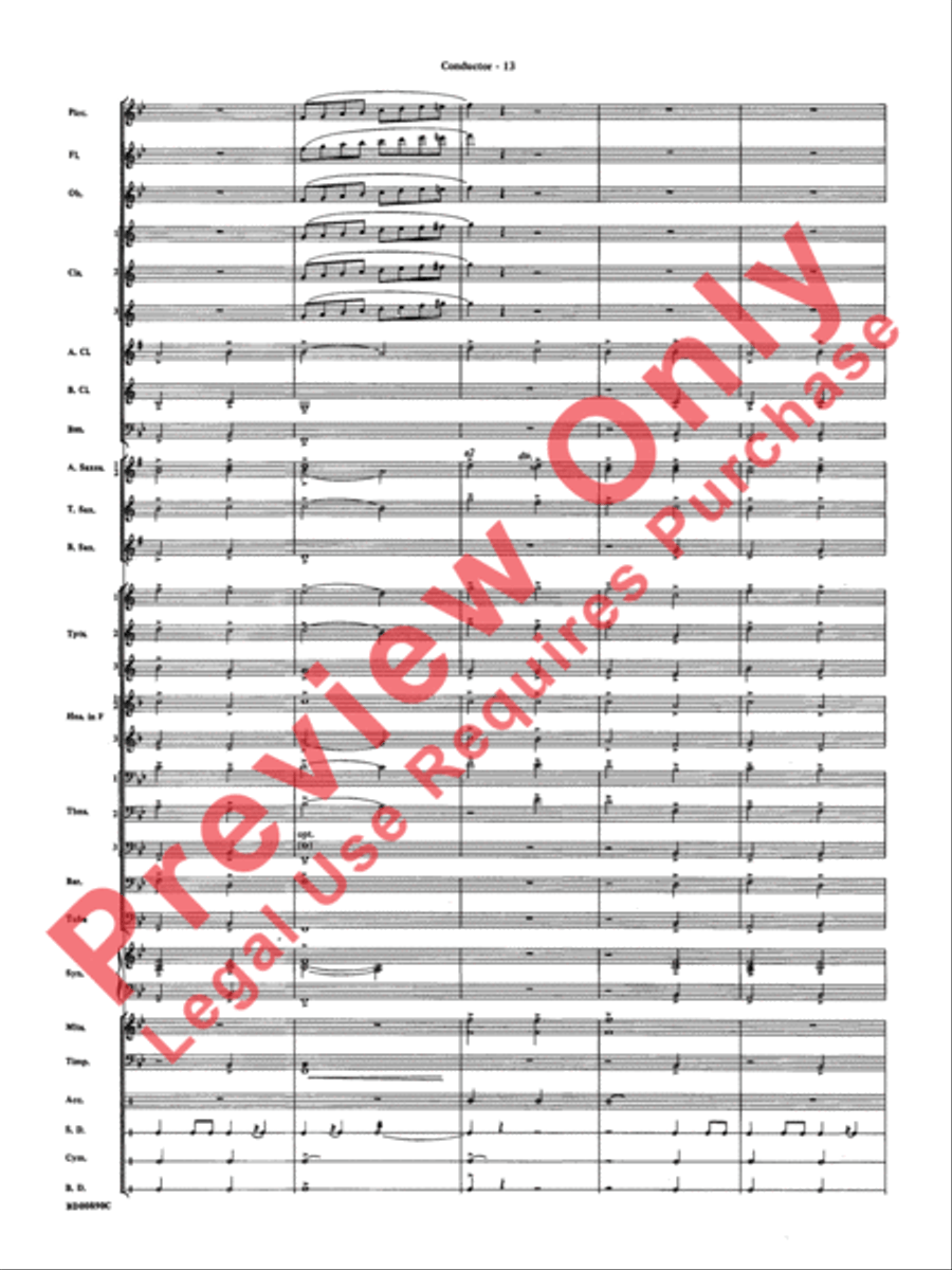 Holiday Emblem Concert Band scores gallery preview page 16