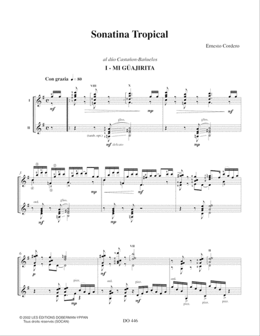 Sonatina Tropical Sonatina Tropical Classical Guitar scores gallery preview page 3