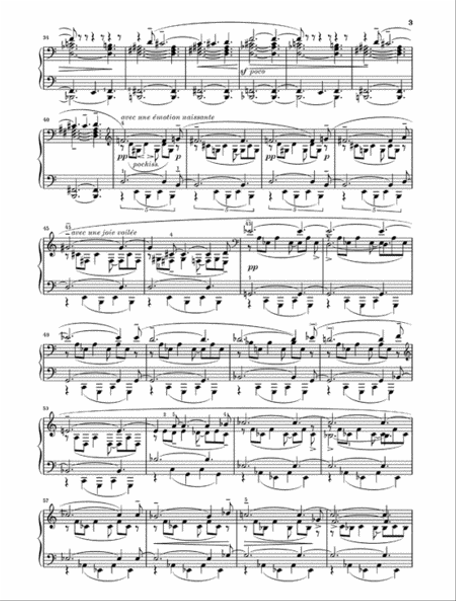 Vers la flamme (Poème), Op. 72 Piano Solo scores gallery preview page 3