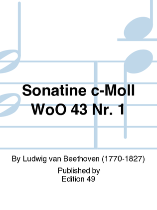 Book cover for Sonatine c-Moll WoO 43 Nr. 1