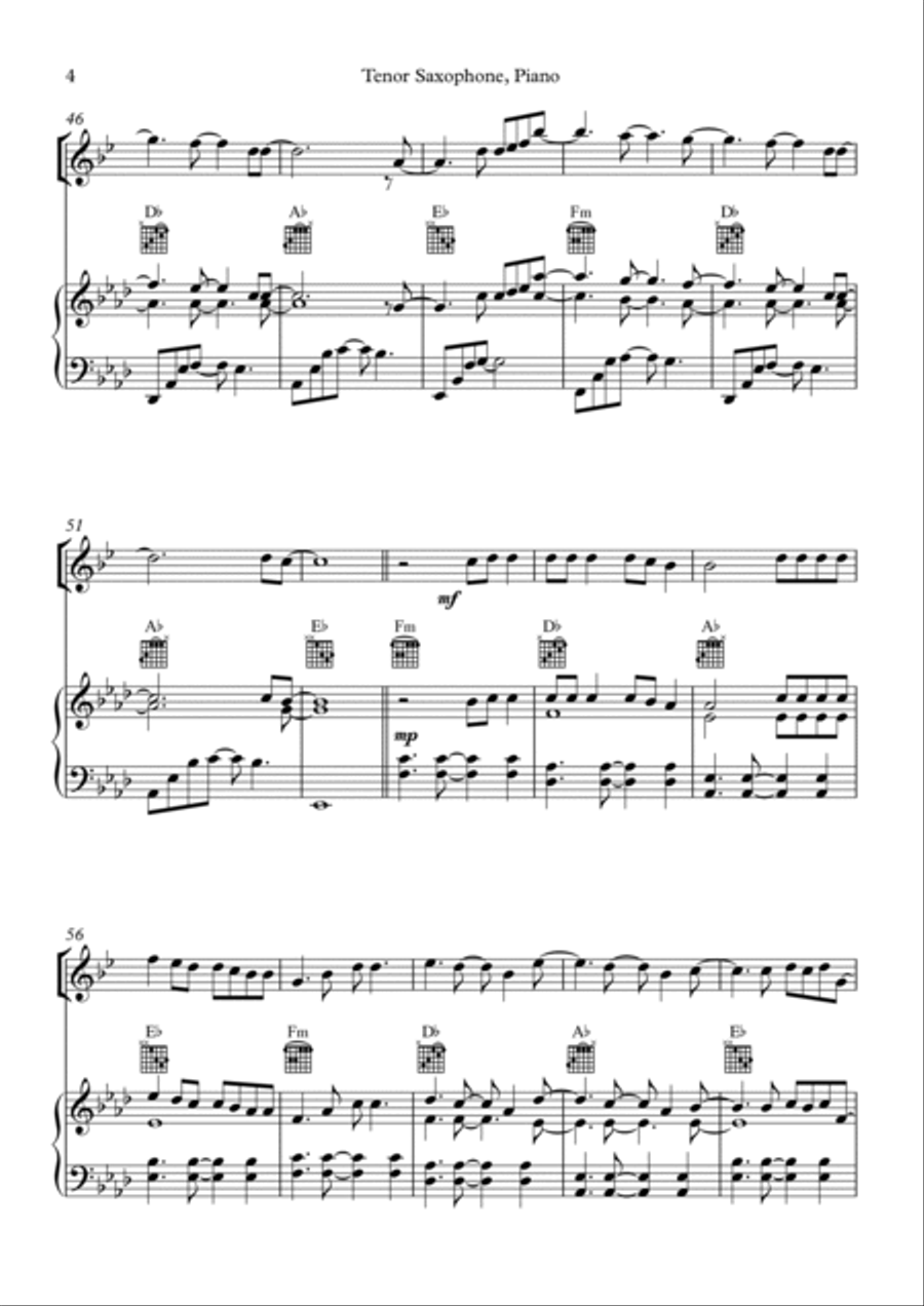 All Of Me Tenor Saxophone scores gallery preview page 4