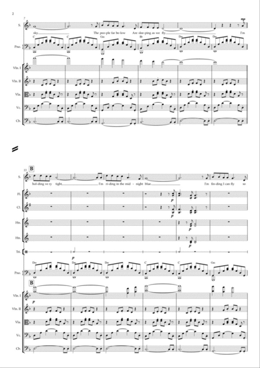 Walking In The Air Walking In The Air Large Ensemble scores gallery preview page 2