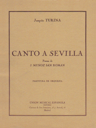 Book cover for Canto A Sevilla