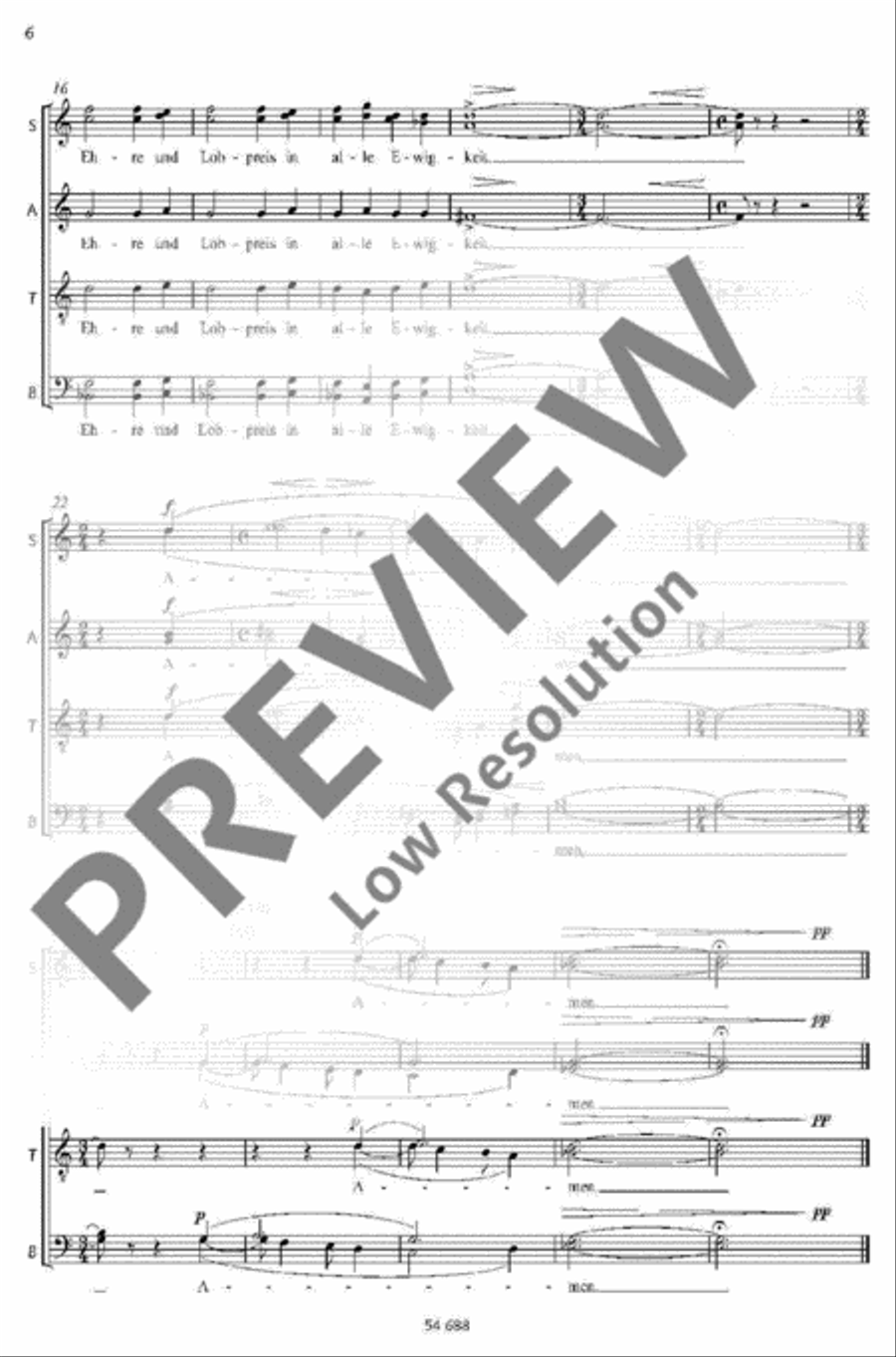 Dem König der Ewigkeit Mixed Choir scores gallery preview page 3
