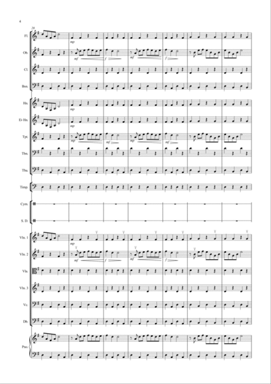 1812 Overture for School Orchestra Full Orchestra scores gallery preview page 4