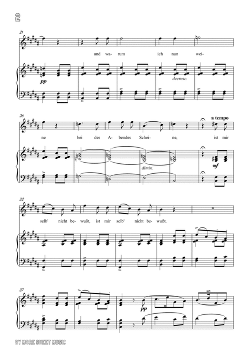 Schubert-Lachen und Weinen in B for Vocal and Piano