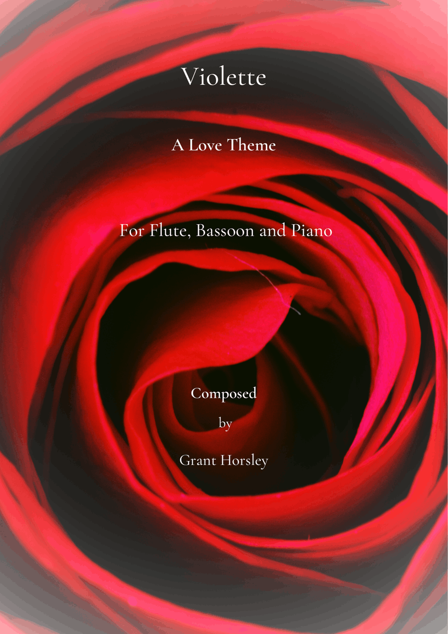 Violette. (A Love Theme). Original for Flute, Bassoon and Piano. Bassoon scores gallery preview page 1