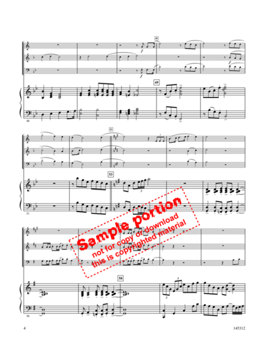 Christ Arose Brass Trio scores gallery preview page 3