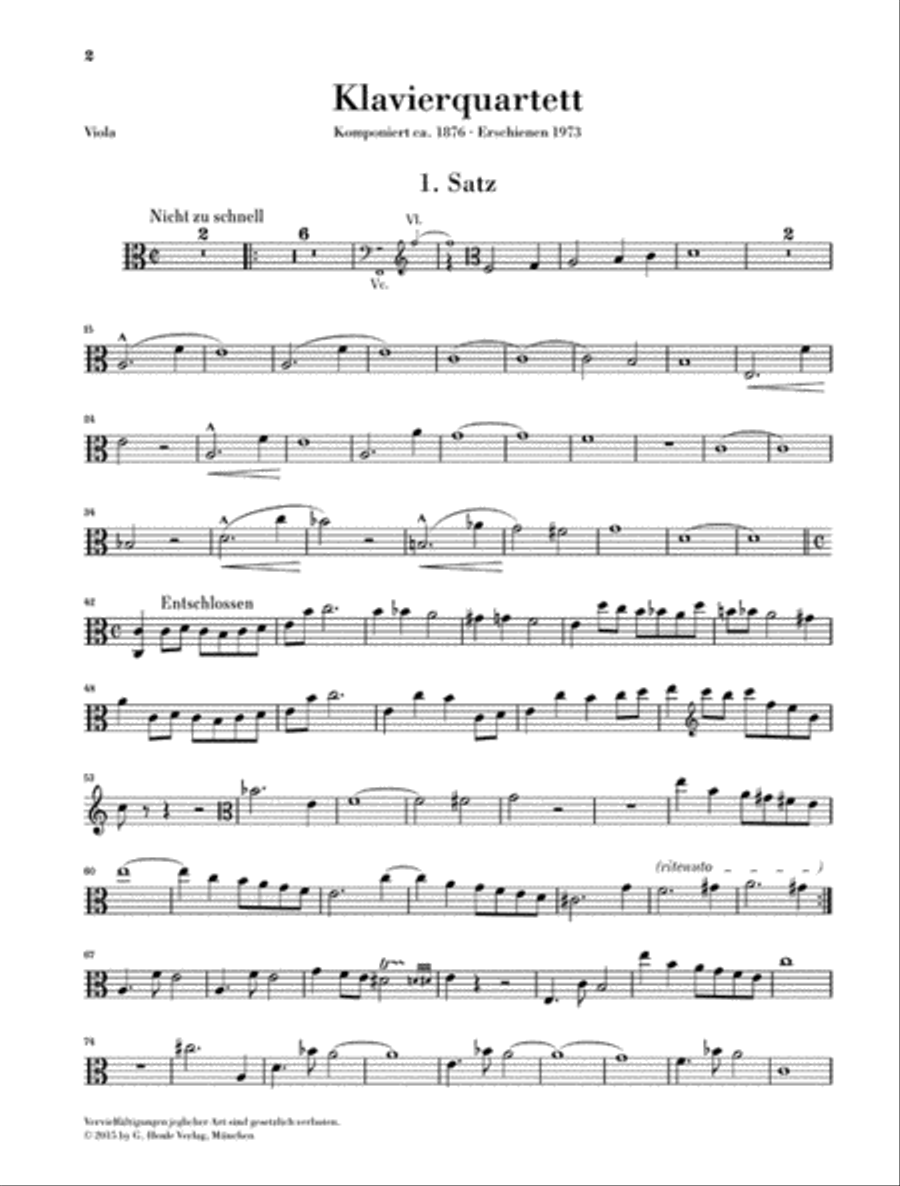 Piano Quartet in A minor Piano Quartet scores gallery preview page 4