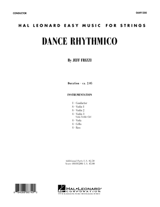 Book cover for Dance Rhythmico - Full Score