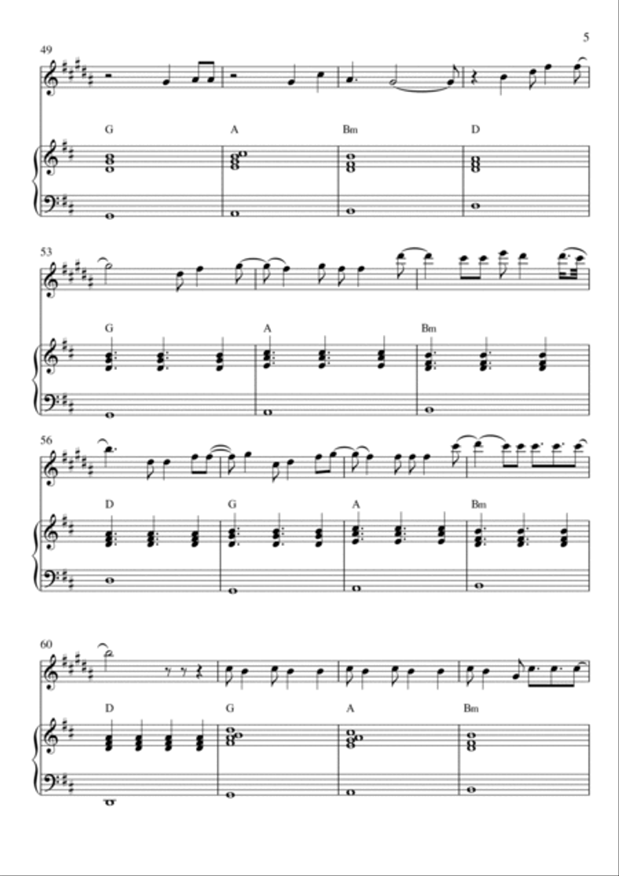 Young And Beautiful Small Ensemble scores gallery preview page 5