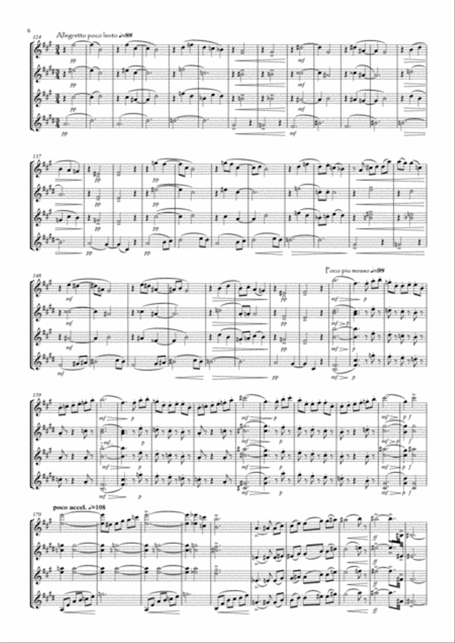 Three Idylls Woodwind Ensemble scores gallery preview page 6