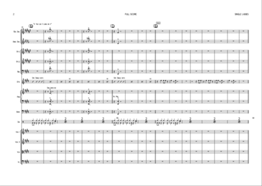 Single Ladies (Put A Ring On It) Tenor Saxophone scores gallery preview page 2