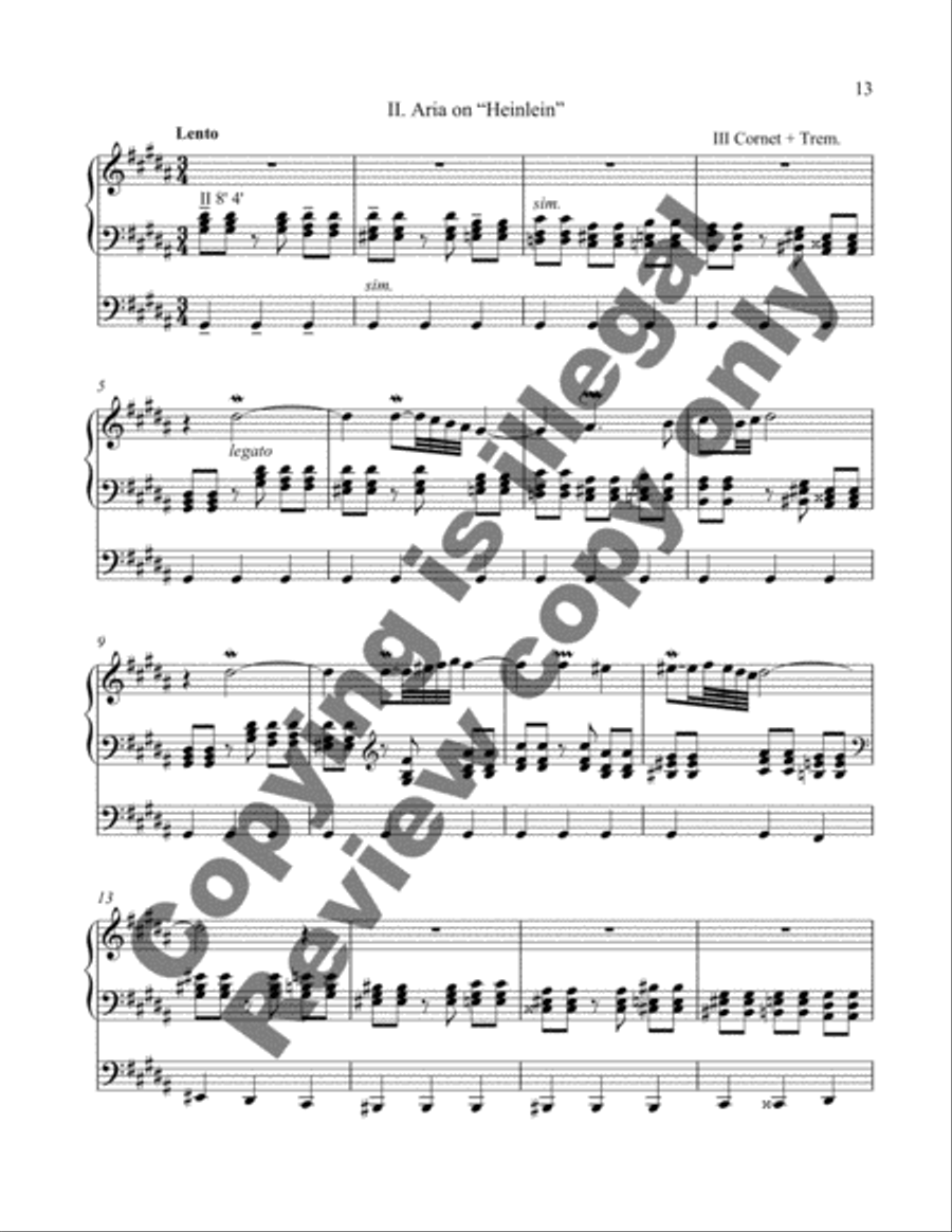 Sonata da Chiesa (Organ Sonata VI) Organ Solo scores gallery preview page 6