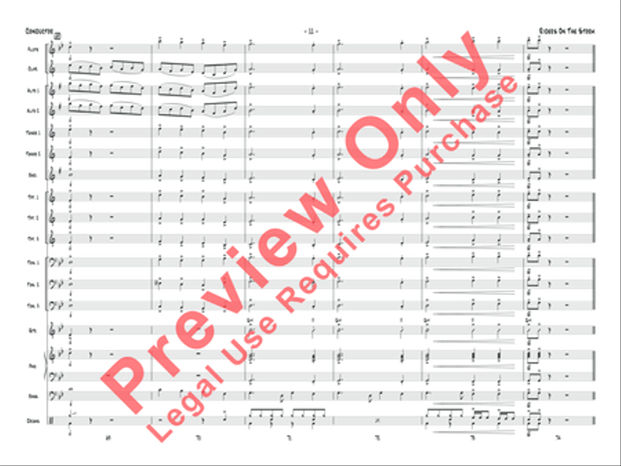 Riders on the Storm Jazz Ensemble scores gallery preview page 12