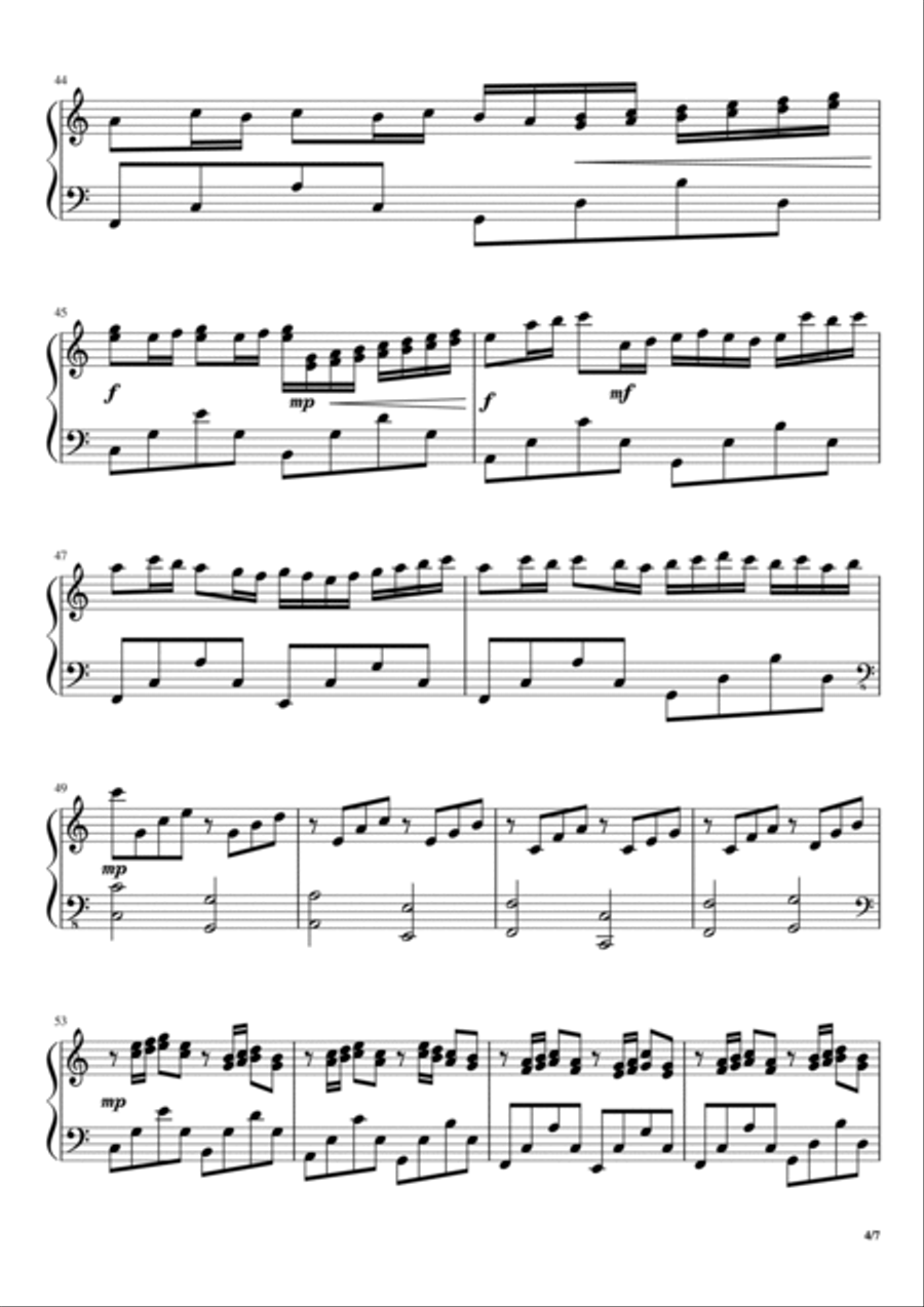 Canon in C Violin Solo Violin Solo scores gallery preview page 4