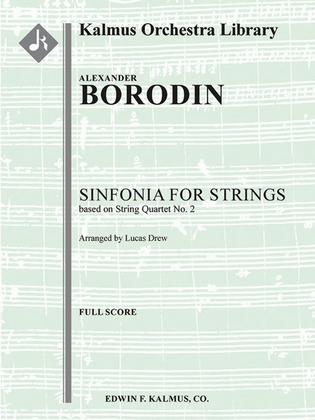 Book cover for Sinfonia for Strings [String Quartet No. 2]
