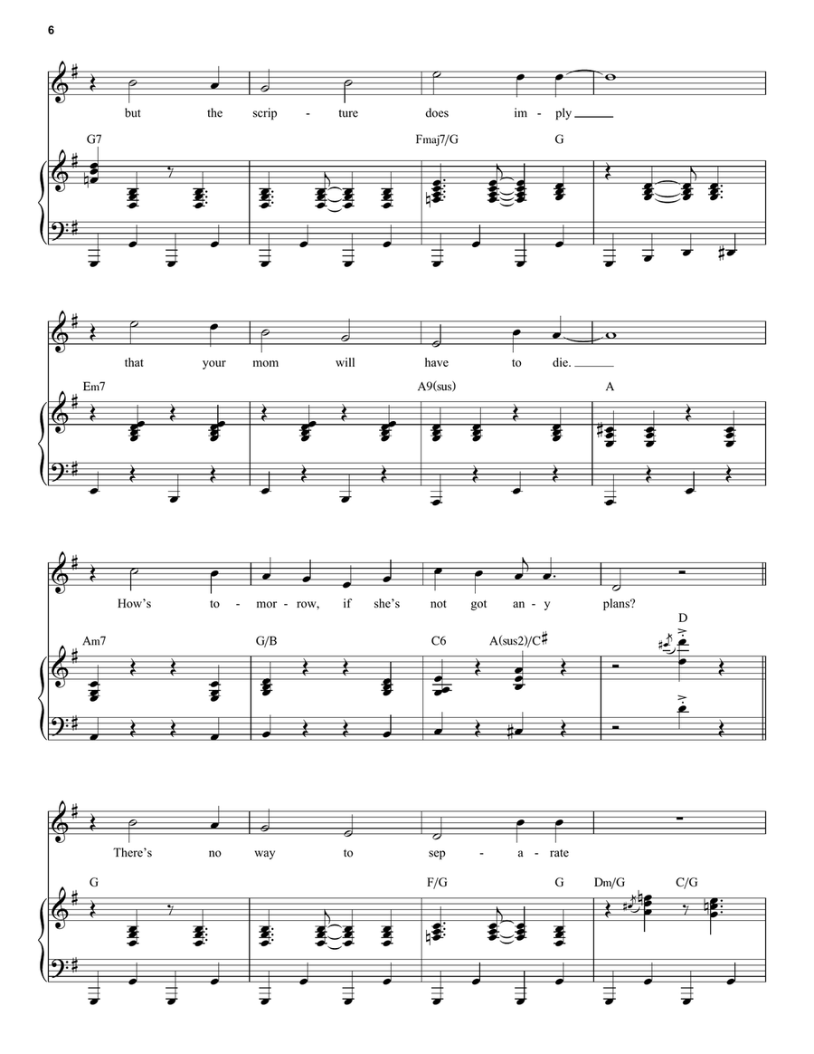 Love Thy Neighbor (from The Prom: A New Musical) Voice scores gallery preview page 6