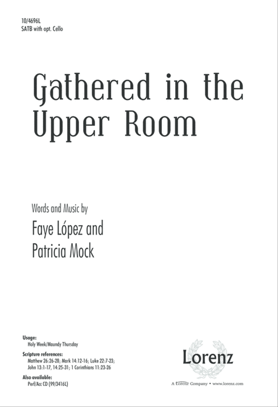 Gathered in the Upper Room 4-Part scores gallery preview page 1