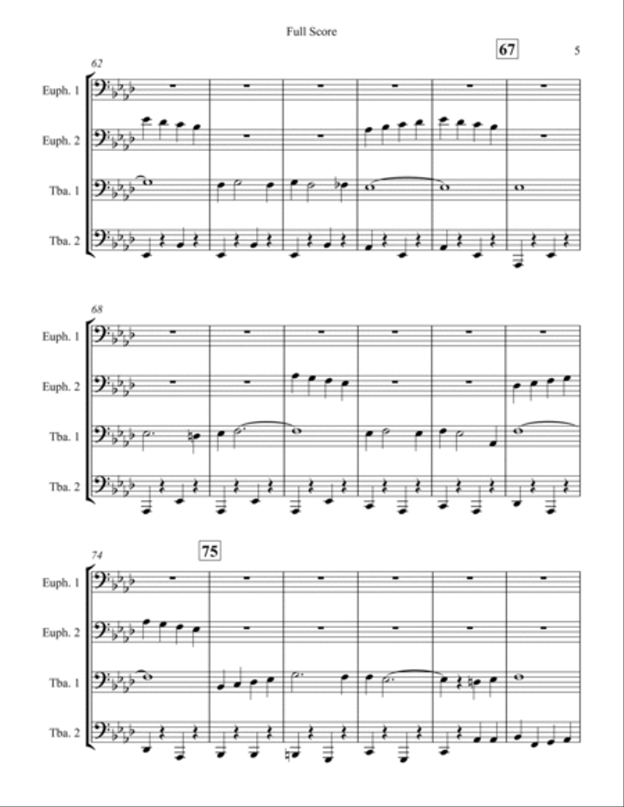 Beer Barrel Polka (roll Out The Barrel) Euphonium scores gallery preview page 5
