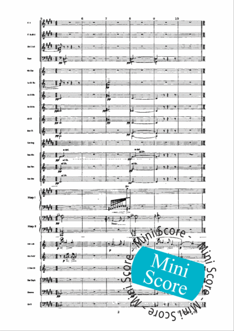 Prelude a L'Apres-Midi D'un Faune Concert Band scores gallery preview page 6