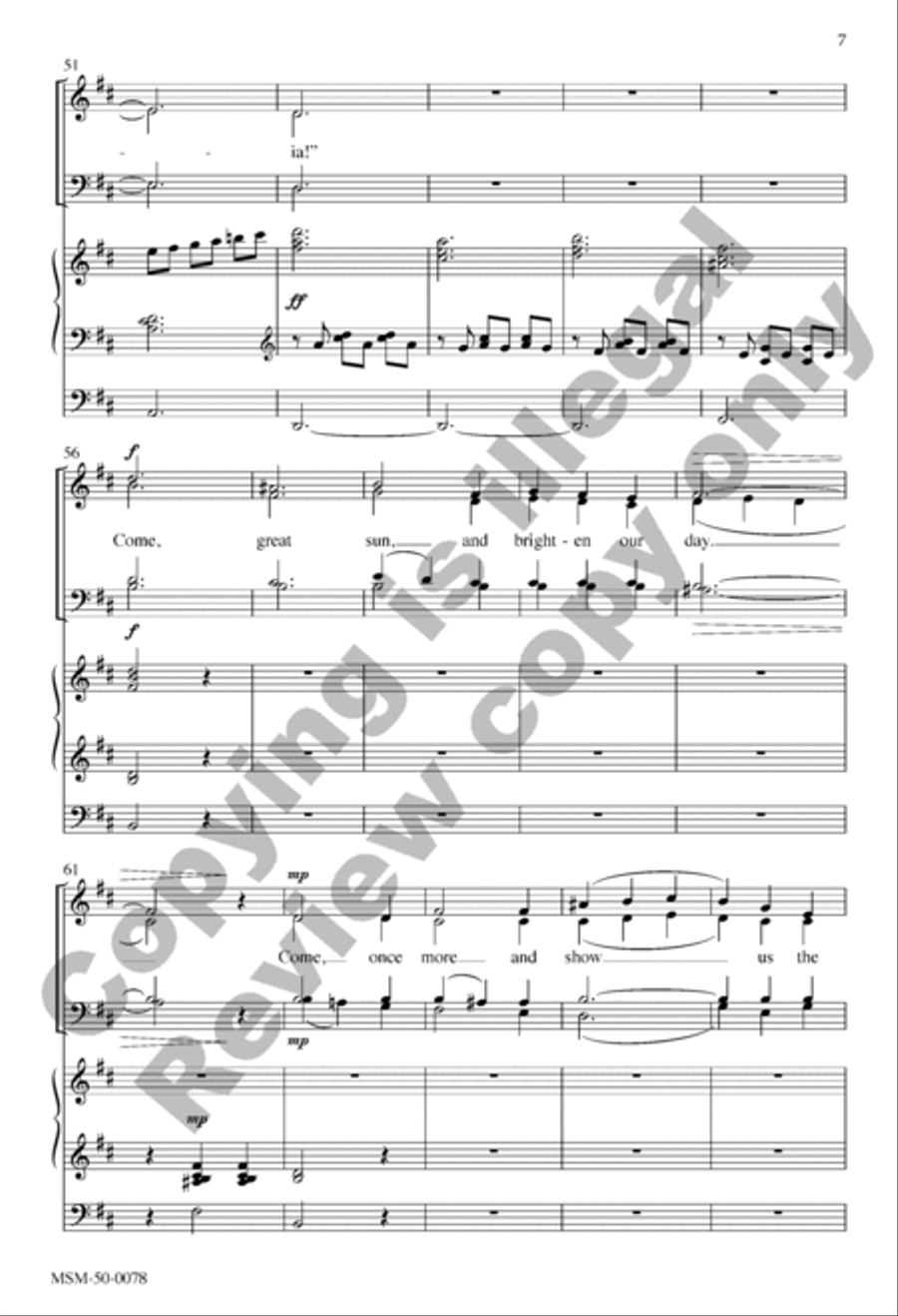 Come, Great Love 4-Part scores gallery preview page 6