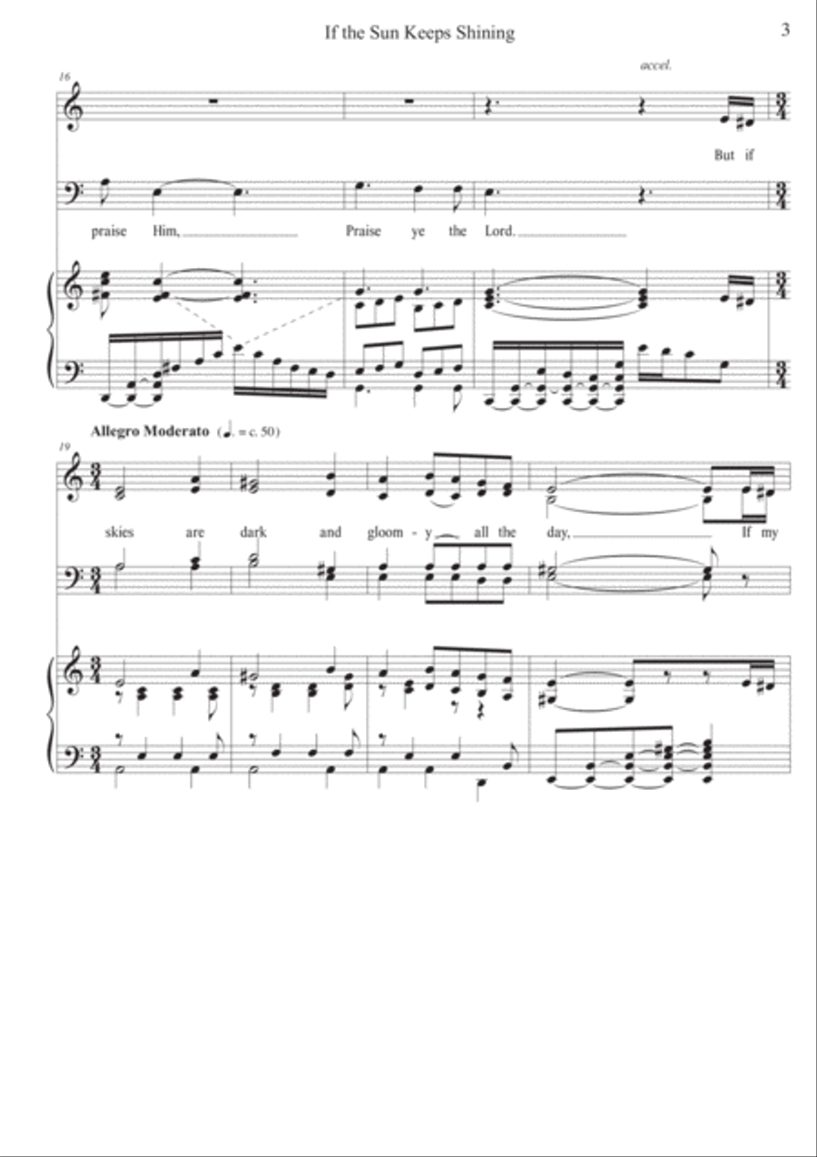 If The Sun Keeps Shining 4-Part scores gallery preview page 3