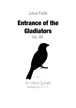 Book cover for Julius Fucik - Entrance of the Gladiators for Wind Quintet