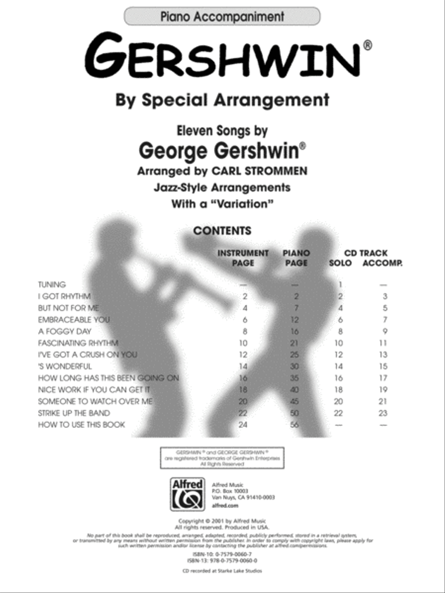 Gershwin by Special Arrangement Piano scores gallery preview page 2