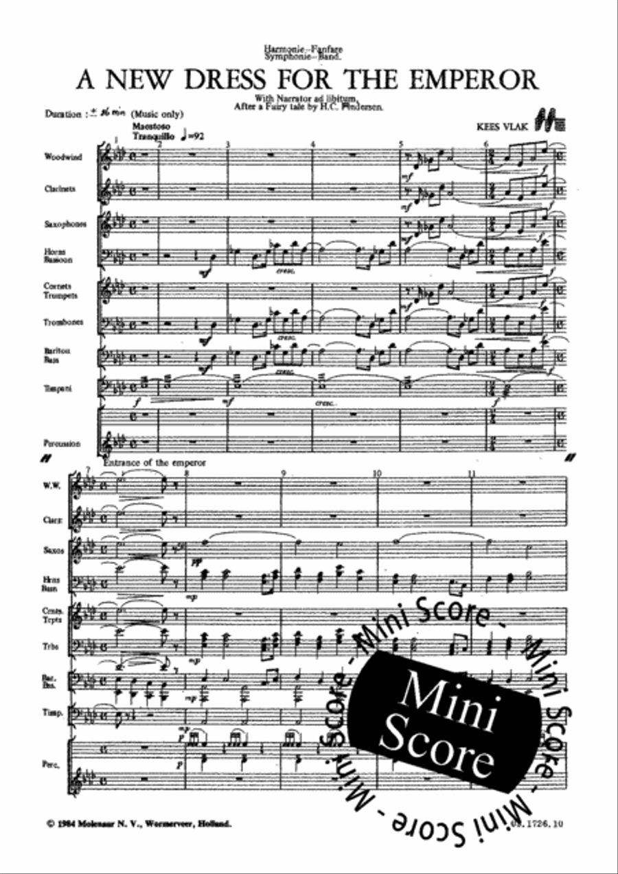 A New Dress for the Emperor Concert Band scores gallery preview page 10
